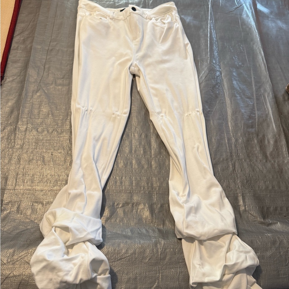 White Women's Stacked Jeans